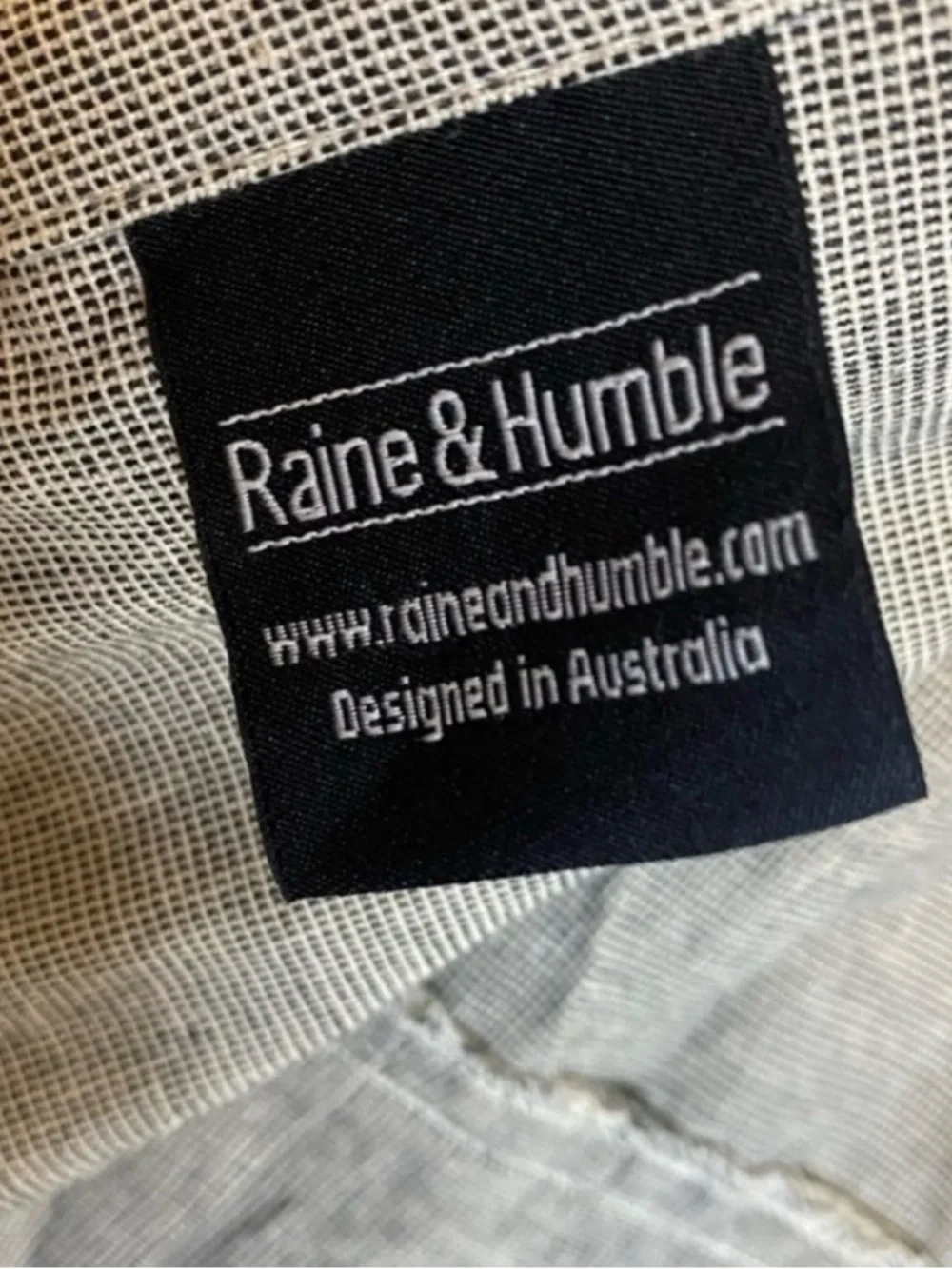Raine & Humble Pinafore Apron Cross Back Straps Grey Pocket Farm